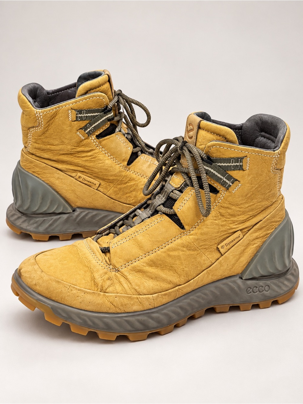 ECCO Exostrike Dyneema Leather Ankle Hiking Boots Tan EU 42 US 8